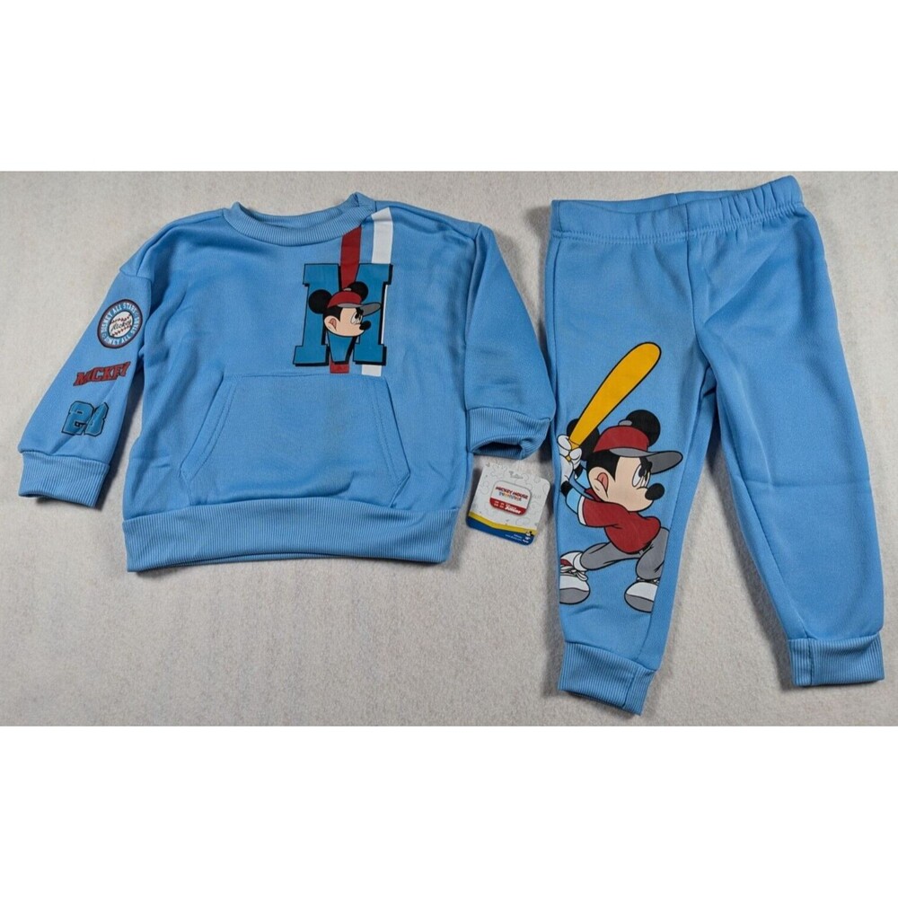 Disney Junior - Size 2T - Mickey Mouse - Pullover Sweat Shirt & Pants Set